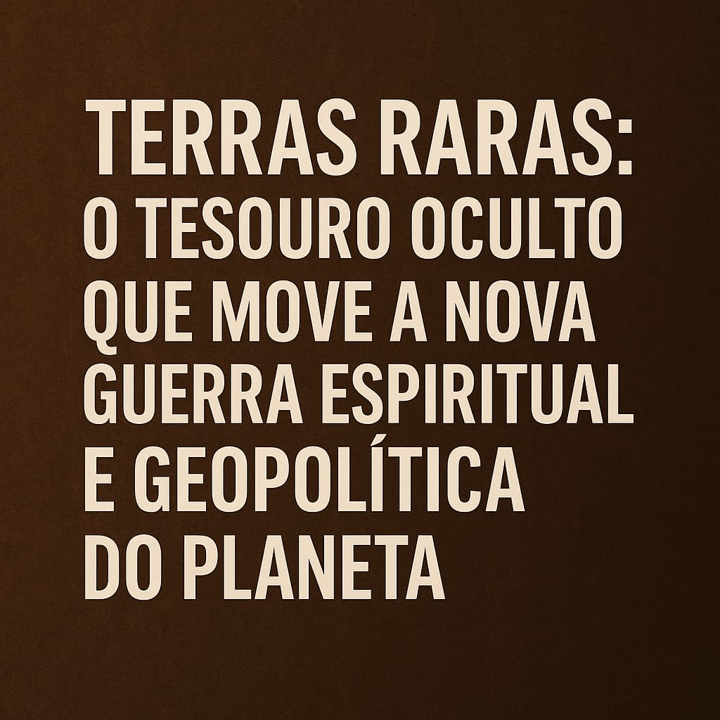 TERRAS RARAS: O TESOURO OCULTO QUE MOVE A NOVA GUERRA ESPIRITUAL E GEOPOLÍTICA DO PLANETA